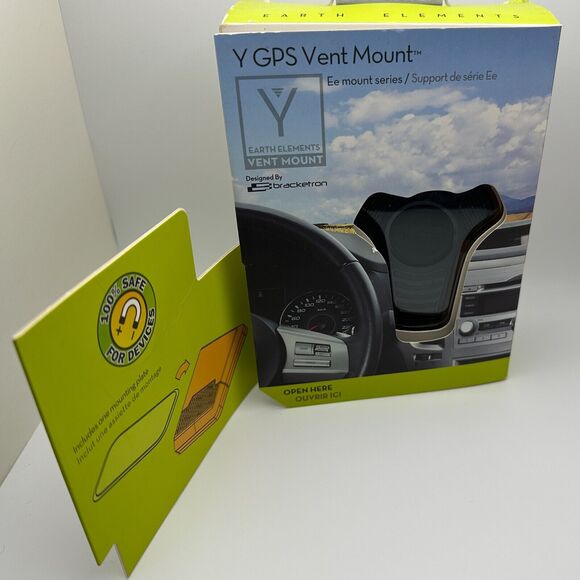 New, Bracketron Earth Elements Y GPS & Phone Vent Mount, Magnet Car Air Vent - Picture 11 of 16